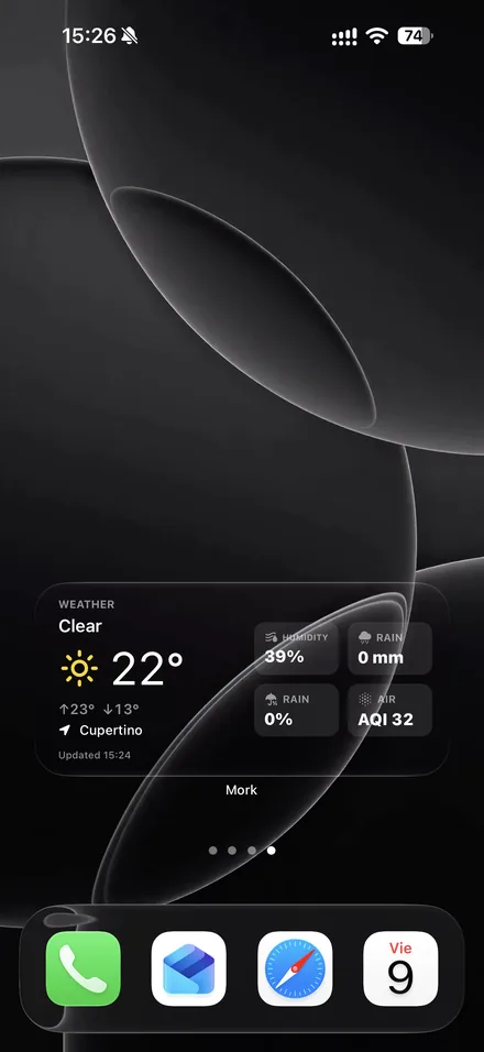 Your day on the Home Screen